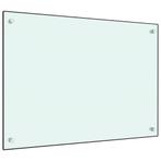 vidaXL Spatscherm keuken 70x50 cm gehard glas wit, Huis en Inrichting, Keuken | Keukenbenodigdheden, Verzenden, Nieuw