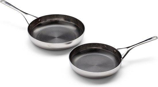 2dekans | Crowd Cookware – Blackbeard pannenset - Ø24 + 28, Witgoed en Apparatuur, Vaatwasmachines, Zo goed als nieuw, Ophalen of Verzenden