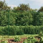 vidaXL Draadgaashek met grondankers 1,4x25 m groen, Verzenden, Nieuw, IJzer