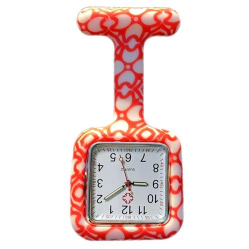 Fako® - Verpleegstershorloge - Siliconen Vierkant - Rood, Sieraden, Tassen en Uiterlijk, Horloges | Dames, Verzenden