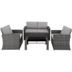 Wicker lounge Lucca - grijs/lichtgrijs, Verzenden, Nieuw