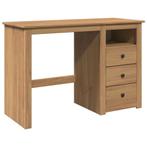 Massief Houten Bureau Panama | tweedekansje | OP=OP, Ophalen of Verzenden, Nieuw, Bureau