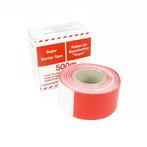 Afzetlint 500 m op rol - Wit & Rood - Polyethyleen (PE) -, Verzenden