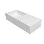 Wastafel Best Design N75 Just Solid 75x33x15 cm Mat Wit, Ophalen of Verzenden, Nieuw, Overige typen