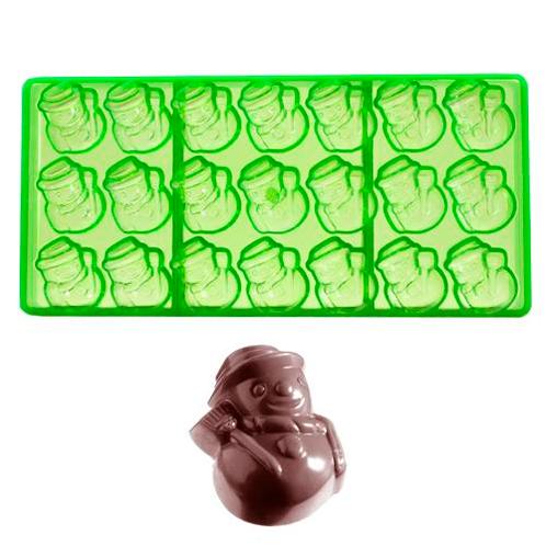 Bonbonvorm Chocolate World GL Sneeuwpop (21x) 38x30x20mm**, Hobby en Vrije tijd, Taarten en Cupcakes maken, Nieuw, Verzenden