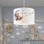 [lux.pro] Hanglamp Rugby E27 wit met knuffelbeer motief, Nieuw, Verzenden