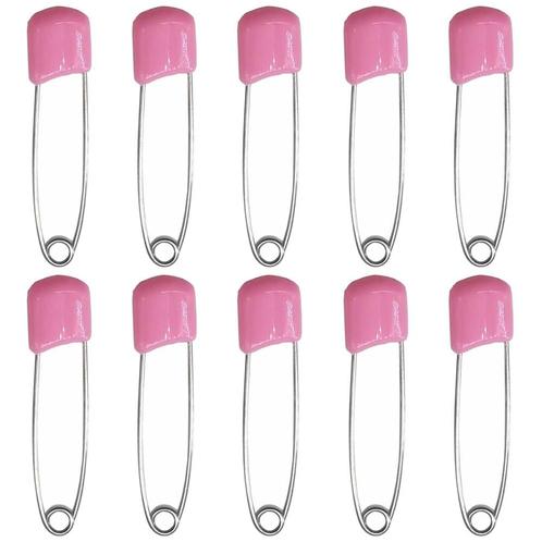 Fako Bijoux® - 10 Veiligheidsspelden Met Beschermkap -, Sieraden, Tassen en Uiterlijk, Broches, Verzenden