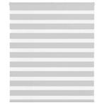 vidaXL Zebra rolgordijn 130x100 cm stofbreedte 125,9 cm, Huis en Inrichting, Verzenden, Nieuw, Grijs