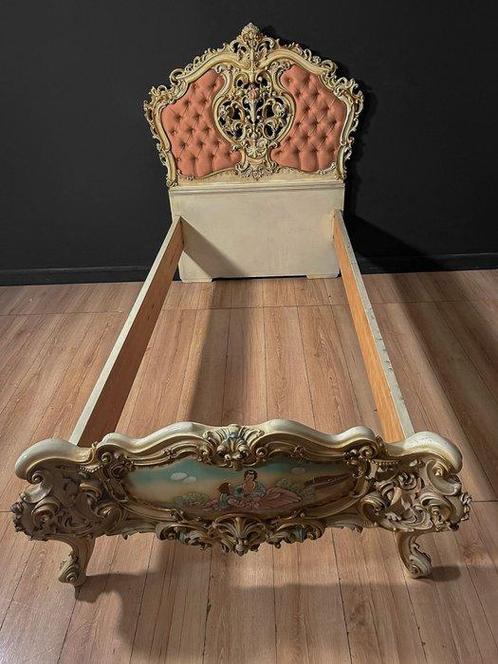 Bed - Hout, Textiel, Antiek en Kunst, Curiosa en Brocante