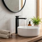 Wastafelkraan Zwart | Met Montageset | Laatste Stuks!, Ophalen of Verzenden, Nieuw, Met bad