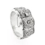 Zilveren Art Nouveau armband (Slavenarmband), Sieraden, Tassen en Uiterlijk, Armbanden, Ophalen of Verzenden, Gebruikt, Overige kleuren