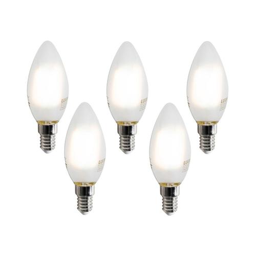 Set van 5 Smart E14 LED lampen C35 mat 4.2W 470 lm, Huis en Inrichting, Lampen | Losse lampen, Nieuw
