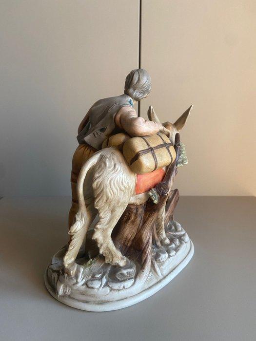 Capodimonte, Real Fabbrica Fernandea - Beeldje, pastore con, Antiek en Kunst, Antiek | Glas en Kristal