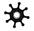 Impeller Neoprene, Watersport en Boten, Bootonderdelen, Ophalen of Verzenden, Nieuw, Motor en Techniek, Zeilboot of Motorboot