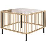 TRUUSK Polyrattan Tuintafel, 65 X 65 X 43 Cm, Weerbestendige, Verzenden, Nieuw