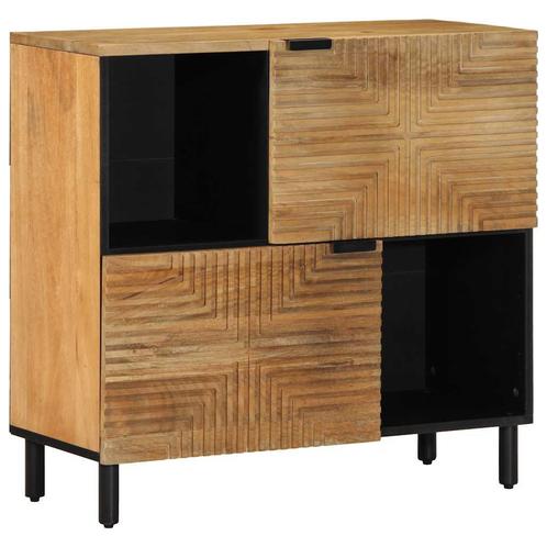 vidaXL Dressoir 80x33x75 cm massief mangohout bruin, Huis en Inrichting, Woonaccessoires | Cd- en Dvd-rekken, Nieuw, Verzenden