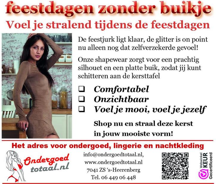 Feestdagen zonder buikje!!, Kleding | Dames, Ondergoed en Lingerie, Verzenden