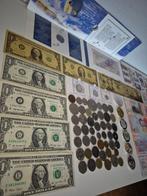 Wereld. Lote monedas y billetes inc. Plata (Zonder