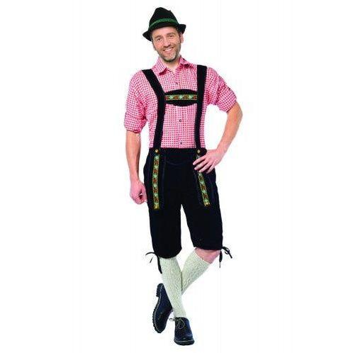 Lederhosen Johan lang zwart, Hobby en Vrije tijd, Feestartikelen, Feestartikel, Nieuw, Verzenden
