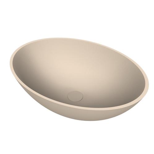 Arcqua Prince Opbouw Waskom Ovaal 49x34 Mat Zand, Doe-het-zelf en Verbouw, Sanitair, Overige typen, Nieuw, Ophalen of Verzenden