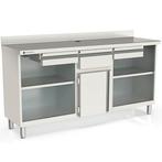 Koffiewerkbank | S-LINE | RVS | Draaideur + Afkloplade +2, Verzenden, Nieuw in verpakking