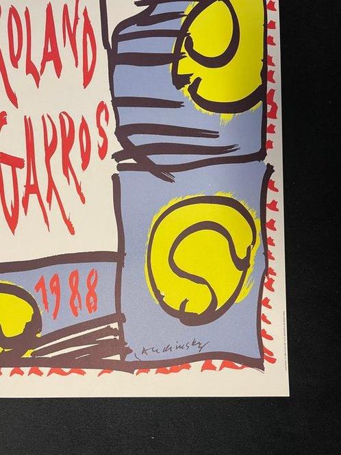 Pierre Alechinsky - Roland Garros 1988, Antiek en Kunst, Kunst | Tekeningen en Foto's