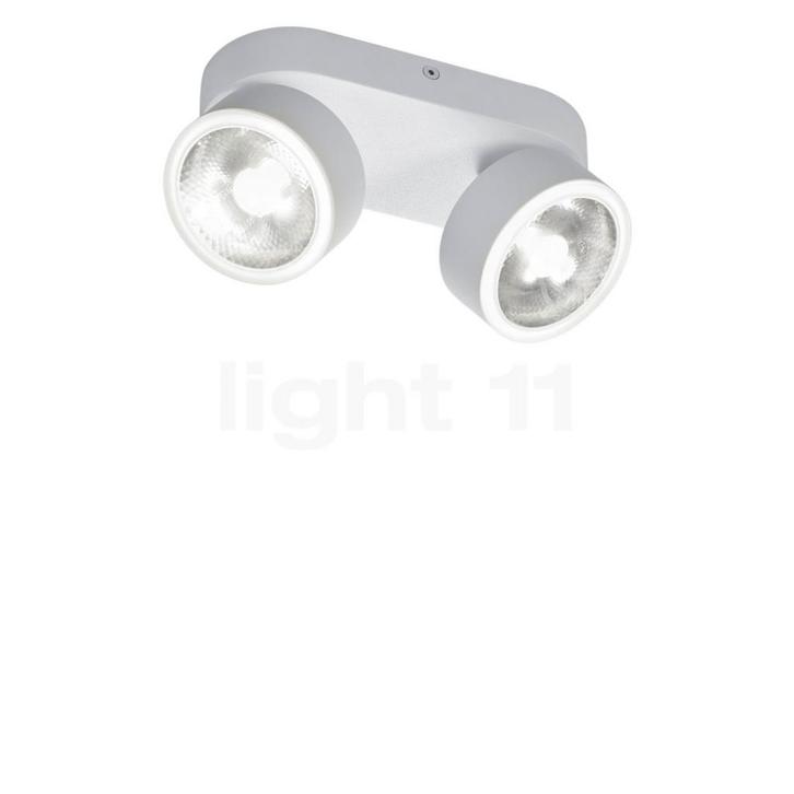 Helestra Pax Plafondlamp 2 lichts LED, wit mat (Verlichting), Huis en Inrichting, Lampen | Spots, Nieuw, Verzenden