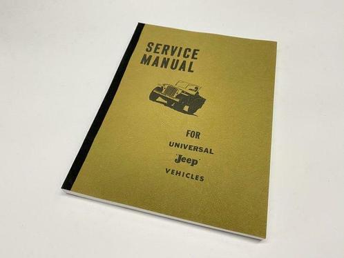 SERVICE MANUAL FOR UNIVERSAL JEEP VEHICLES, Verzamelen, Militaria | Algemeen, Verzenden