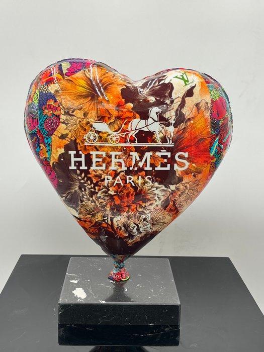 Naor - Heart Hermes pop art, Antiek en Kunst, Kunst | Designobjecten