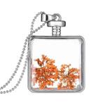 Fako Bijoux® - Ketting - Gedroogde Bloem - Vierkant -, Sieraden, Tassen en Uiterlijk, Kettingen, Verzenden, Nieuw