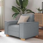 vidaXL Sofa Stoel Lichtgrijs 60 cm Stof, Huis en Inrichting, Banken | Bankstellen, Verzenden, Nieuw, Stof