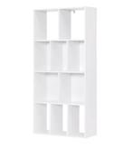 Witte Boekenkast 10 Vakken – Staande Opbergkast 60x120 cm, Huis en Inrichting, Kasten | Boekenkasten, Verzenden, Nieuw
