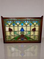Jugendstil Glas-in-loodraam - 1910-1920 - 69x99cm/ 6,75Kg