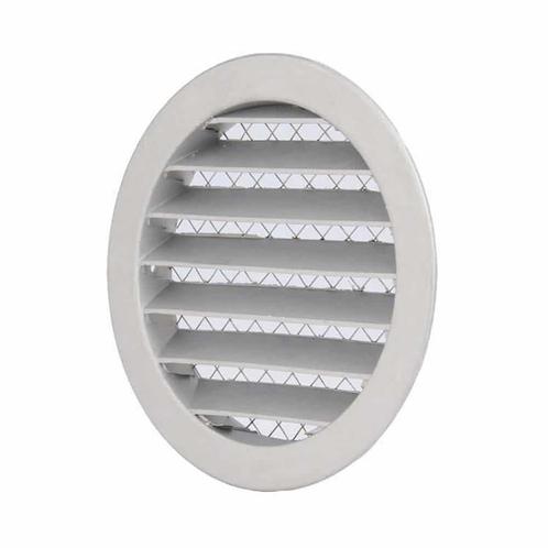 Europlast aluminium buitenlucht muur rooster zilver Ø 125mm, Doe-het-zelf en Verbouw, Ventilatie en Afzuiging, Ophalen of Verzenden
