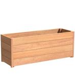 Hardhouten plantenbak Sevilla 150x50x57,4cm - Met bodem, Tuin en Terras, Bloembakken en Plantenbakken, 100 cm of meer, Nieuw, Rechthoekig