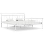 vidaXL Bedframe metaal wit 160x200 cm, Verzenden, Wit, 200 cm, Metaal