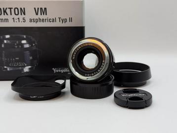 Voigtlander Nokton 35mm f1.5 Aspherical Type II (Boxed) beschikbaar voor biedingen