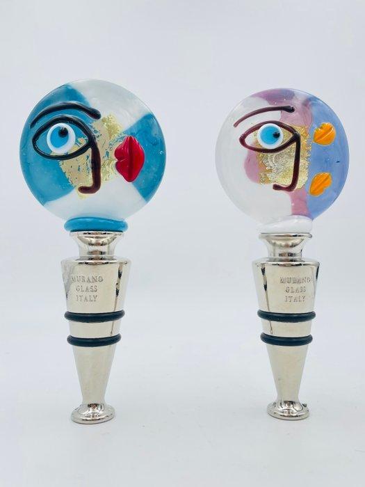 Guidotti - sculptuur, Picasso Tappi Bottiglia con foglia, Antiek en Kunst, Antiek | Glas en Kristal