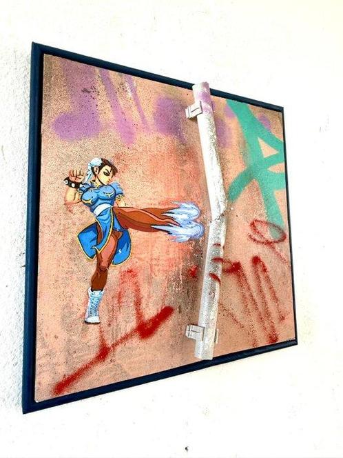 Mart Signed - Chun-Li Street FIGHTER, Antiek en Kunst, Kunst | Schilderijen | Modern