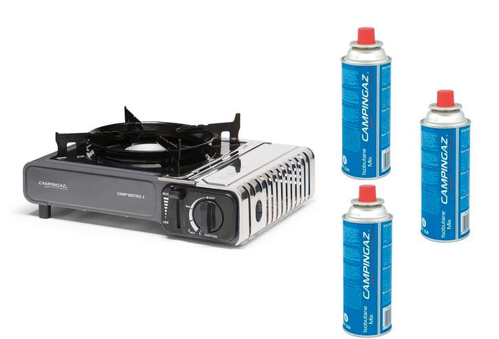 Campingaz Camp Bistro 3 Kooktoestel set aanbieding (1 Pits), Caravans en Kamperen, Kampeeraccessoires, Nieuw, Ophalen of Verzenden