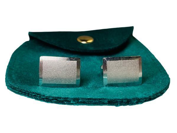 Veiling - Japanse Zilveren Manchetknopen | Klassiek Rechthoe, Sieraden, Tassen en Uiterlijk, Manchetknopen