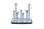 Kandelaar MODERN BAROK 30cm 7-vlammig zilver gepolijst, Huis en Inrichting, Woonaccessoires | Vazen, Ophalen of Verzenden, Nieuw