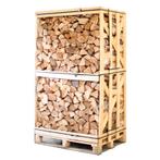 Hele pallet ovengedroogd gekloofd berken haardhout 25cm, Tuin en Terras, Haardhout, Minder dan 3 m³, Ophalen of Verzenden, Blokken