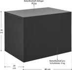 2dekans | Zwevend Nachtkastje - 40 x 29 x 30 cm - Zwart - 2, Ophalen of Verzenden, Zo goed als nieuw