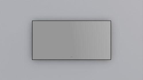 QUALIS® | Spiegel met zwarte aluminium omlijst | 120x60 cm, Doe-het-zelf en Verbouw, Sanitair, Overige typen, Nieuw, Glas, Ophalen of Verzenden