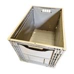 Vouwkrat klapkrat 600x400x400mm, extra stevig, 80l, grijs,, Ophalen of Verzenden