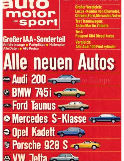 1979 AUTO MOTOR UND SPORT 19 DUITS, Boeken, Auto's | Folders en Tijdschriften