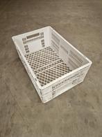 Kunststof krat 600x400x240mm zwart geperforeerd, gebruikt -, Zakelijke goederen, Agrarisch | Werktuigen, Ophalen of Verzenden