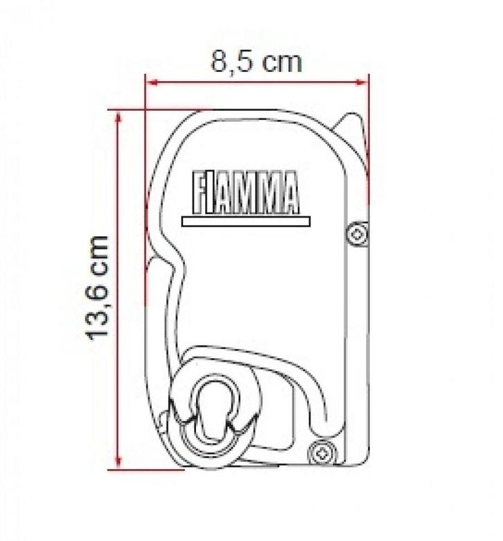 Fiamma F45S 350 Deep Black-Royal Grey, Caravans en Kamperen, Tenten, Nieuw