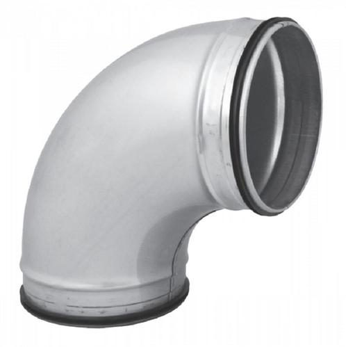 Bocht 90º met afdichtingsrubber - geperst - Ø 150mm, Doe-het-zelf en Verbouw, Ventilatie en Afzuiging, Nieuw, Verzenden